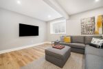 Lower level living space to stream your favorite shows